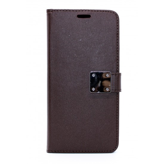 iPhone X/XS Full Wallet Classic Cover Brown