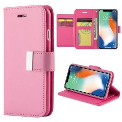 Extra pocket wallet case for iPhone 12/12 pro- Light Pink