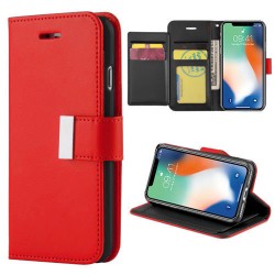 Extra pocket wallet case for iPhone 11- Red