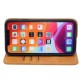Classic design wallet case for iPhone 12 Pro Max- Brown