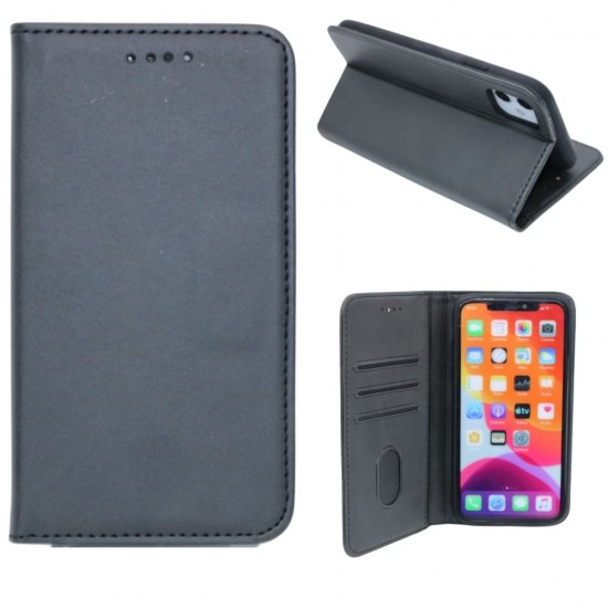 Classic design wallet case for iPhone 11- Black