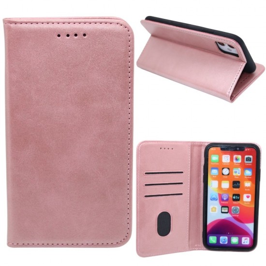 Classic design wallet case for iPhone 11- Pink