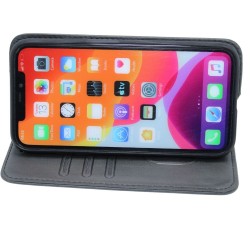 Classic design wallet case for iPhone 12 Pro Max- Black