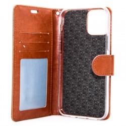 iPhone 12/12 Pro Full Wallet Cover Brown