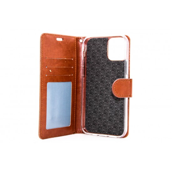 iPhone 12/12 Pro Full Wallet Cover Brown