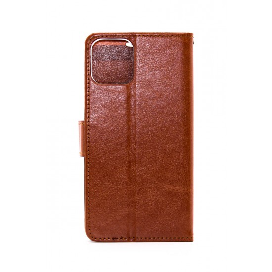 iPhone XR Full Wallet Cover Brown 