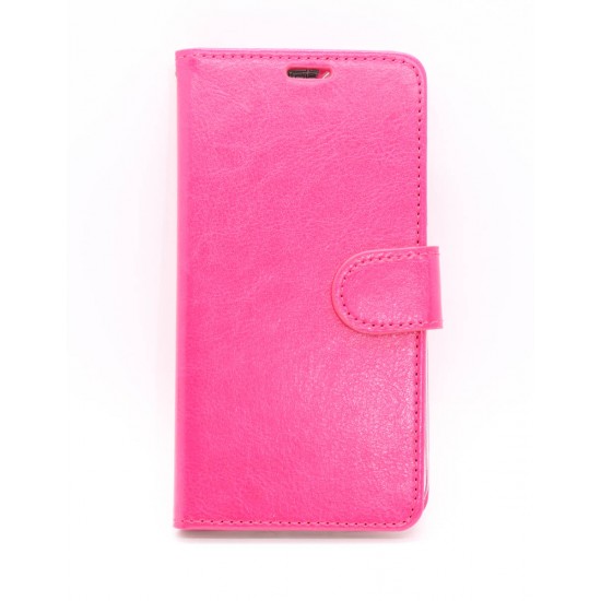 Full Wallet Case For Motorola Z Play- Hot Pink