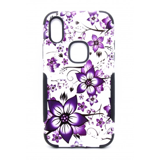 iPhone X/XS 3-in-1 Design Case Purple 
