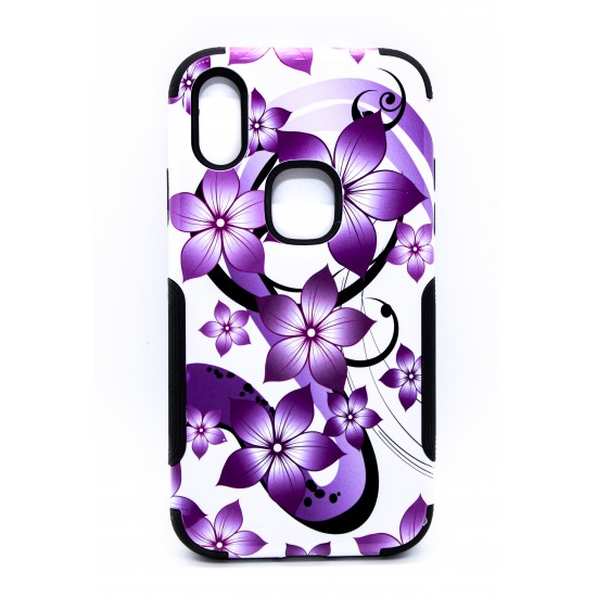 iPhone X/XS 3-in-1 Design Case Dark Purple