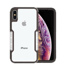iPhone XS Max Clear Ribbed Classic Black