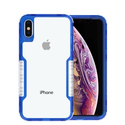 iPhone X/XS Clear Ribbed Classic Blue 