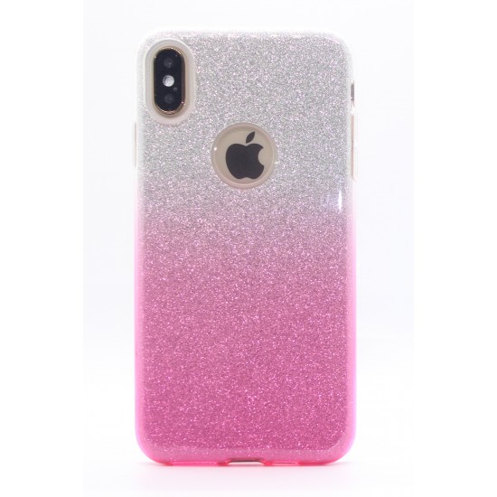 iPhone X/XS Clear Shimmer Gradient Pink