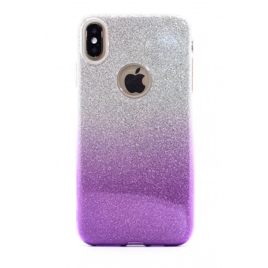 iPhone X/XS Clear Shimmer Gradient Purple