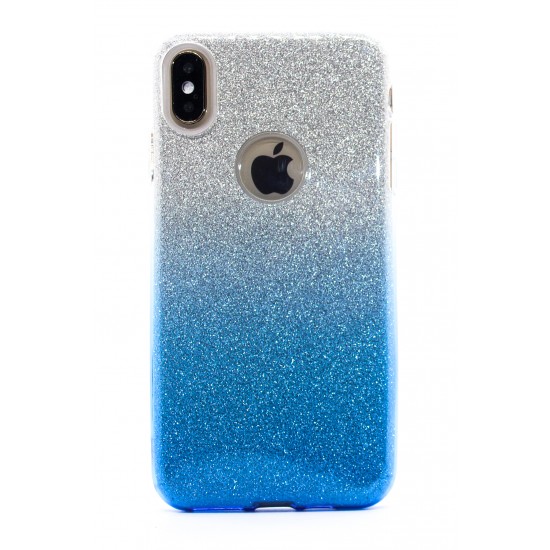iPhone X/XS Clear Shimmer Gradient Blue 