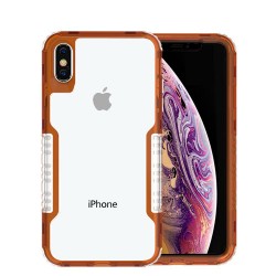 iPhone X/XS Clear Ribbed Classic Brown