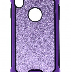 iPhone XR Heavy Duty Shimmer Case Purple 