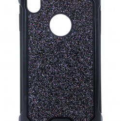 iPhone XR Heavy Duty Shimmer Case Black 