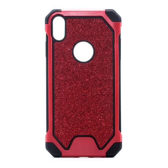 iPhone XR Heavy Duty Shimmer Case Red 