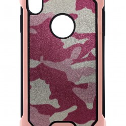 iPhone XS Max Heavy Duty Shimmer Camo Pink 