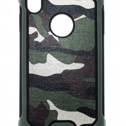 iPhone X/XS Heavy Duty Shimmer Camo Green 
