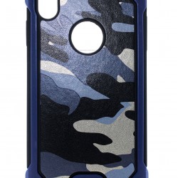 iPhone XS Max Heavy Duty Shimmer Camo  Blue