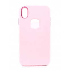  3-IN-1 DESIGN SILICONE Case For Galaxy J 3 2018-  MATTE PINK
