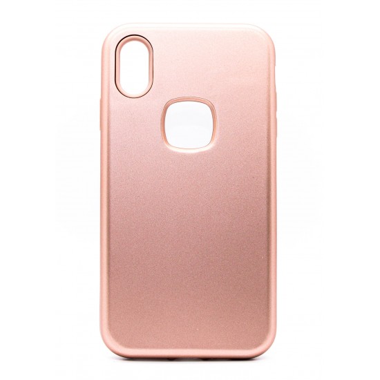 iPhone XR 3-in-1 Design Case Silicone Matte Rose Gold