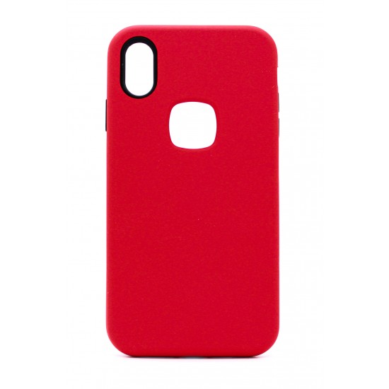 iPhone X/XS 3-in-1 Design Case Silicone Matte Red