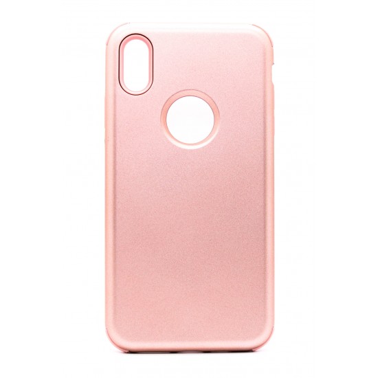 iPhone X/XS 3-in-1 Design Case Silicone Pink