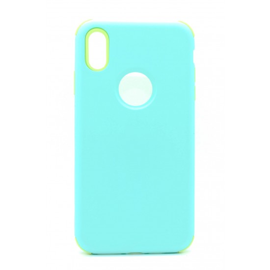iPhone X/XS 3-in-1 Design Case Silicone Teal 