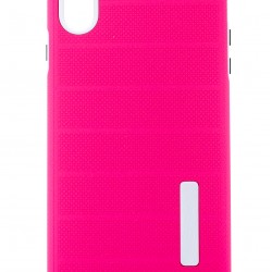 iPhone X/XS TPU Hybrid Stripe Cases Pink