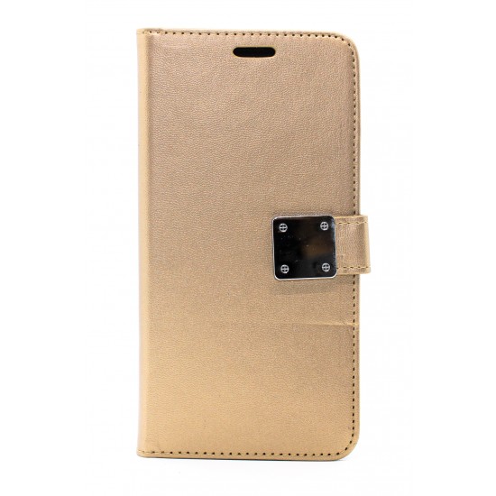 iPhone XS Max Full Wallet Cover Gold