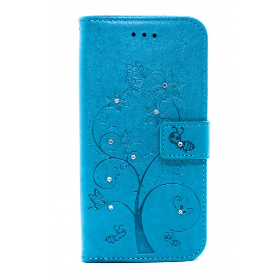 iPhone X/XS Full Wallet Design Case Blue