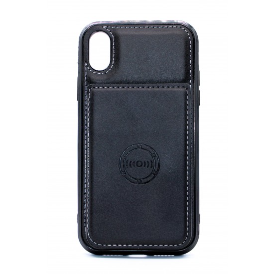 iPhone X/XS Back Wallet Magnetic Black