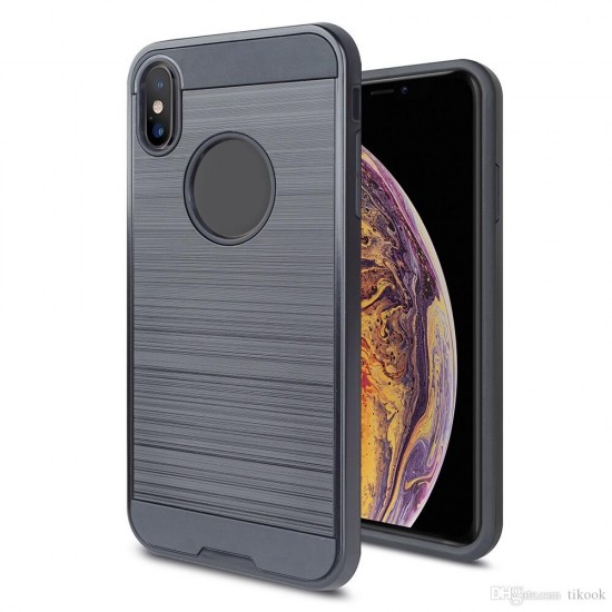 iPhone 6/6s/7/8/SE 2020 Brushed Metal Black