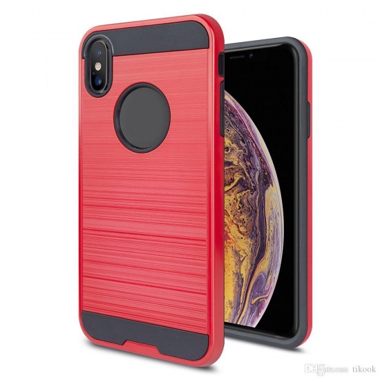 iPhone 6 Plus/6s Plus Brushed Metal Red
