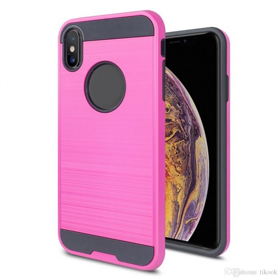 iPhone 6 Plus/6s Plus Brushed Metal Hot pink 
