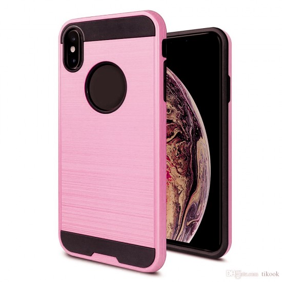 iPhone XR Brushed Metal Light Pink   