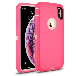 iPhone XR Defender Armor Case- Pink
