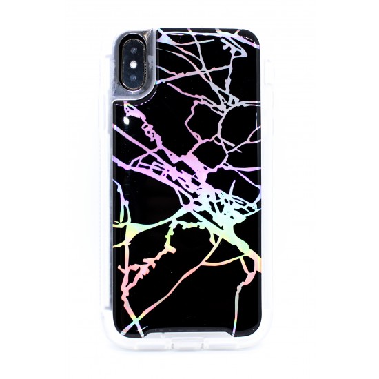 iPhone 11 Pro Max  Electroplated Marble Case - Black 