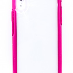 iPhone 11 pro Clear Ribbed Pink  