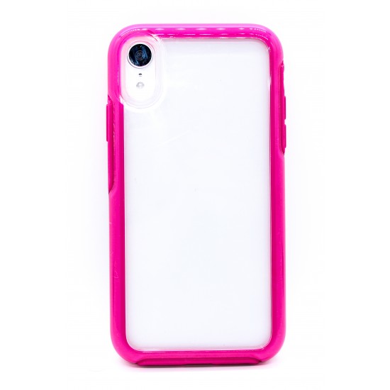 iPhone 11 pro Clear Ribbed Pink  