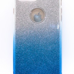 Iphone 7/8/SE Clear Shimmer Glitter Blue 