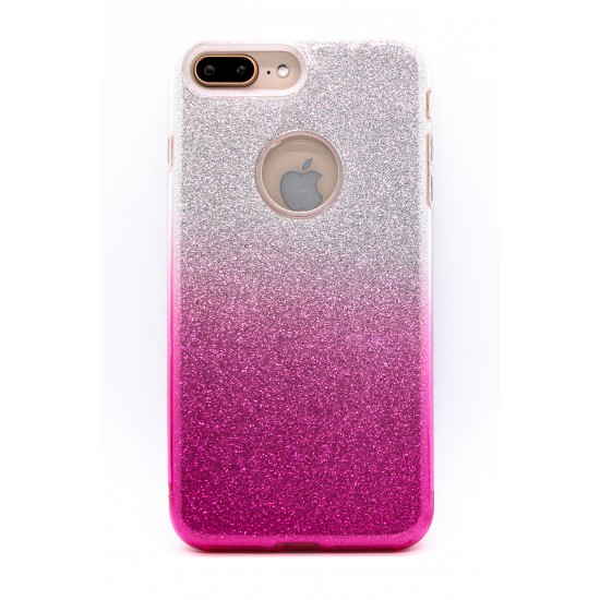 Iphone 7/8/SE Clear Shimmer Glitter Pink