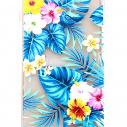iPhone 7/8  Plus Clear 2-in-1 Flower Design Case Tropical
