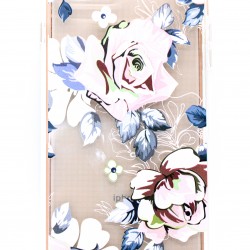 iPhone 7/8/SE Clear 2-in-1 Flower Design Case Rose Gold