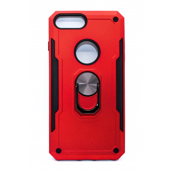 iPhone 7/8  Plus Magnetic Ring Kickstand Case Red