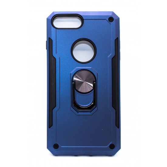 iPhone 7/8 Plus Magnetic Ring Kickstand Case Blue 