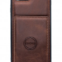 iPhone 7/8  Plus Back Wallet Magnetic Brown