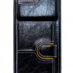 iPhone 7/8  Plus Back Wallet Leather Black